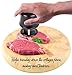 iPerfect Kitchen 56 Stainless Steel Blades Meat Tenderizer with Cleaning Brush - Set of 1 - Black