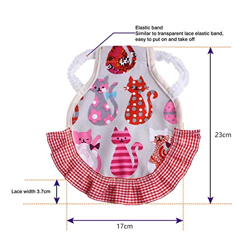 shuangmu Hähnchensattel, süße Hühnersattel Hühnerkleidung Hühner zurück Federschutz mit elastischen Riemen Hühnerkleider – Bild 3