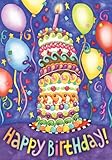 Toland Home Garden Happy Birthday 28 x 40-Inch Decorative USA-Produced House Flag