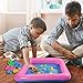 Juboury Play Sand and Sand Molds Kit - 4.4 lbs of Magic Sand with 91 Pcs Sand Molds, 1 Sand Tray, 1 Storage Box, Non-Toxic Sand Play Set for Kids