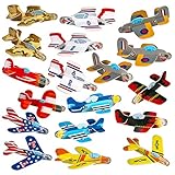 Neliblu Airplane Gliders for Kids Bulk Pack of 72 Individually Wrapped Flying Plane Toys - Lightweight Foam Air Planes W\ Various Designs; Fun Toys for Kids, Great Birthday Party Favor