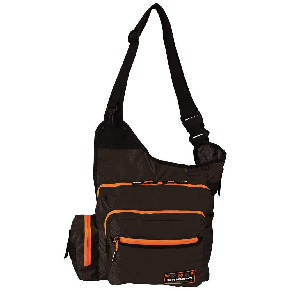 Sakura Postman Bag Adult Unisex Luggage Bag Black 35 cm x 25 cm x 15 cm