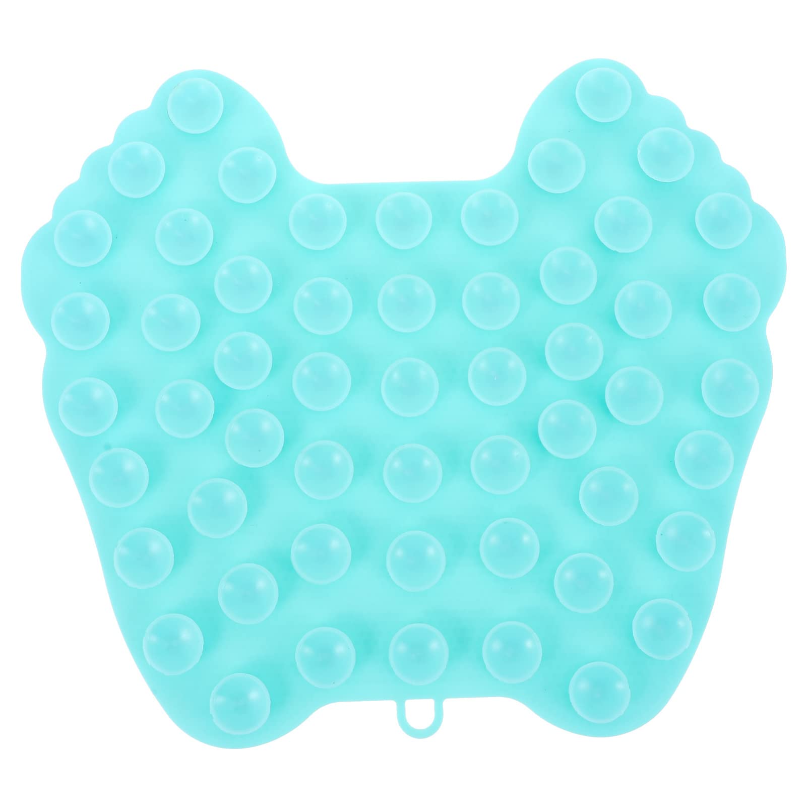 Lurrose Bath Back Brush Practical Foot Massaging Mat Acupressure Relaxation Reflexology Mat Silicone Foot Cleaner Massage Mat Scrubbers for Home (Blue) Floor Cleaners