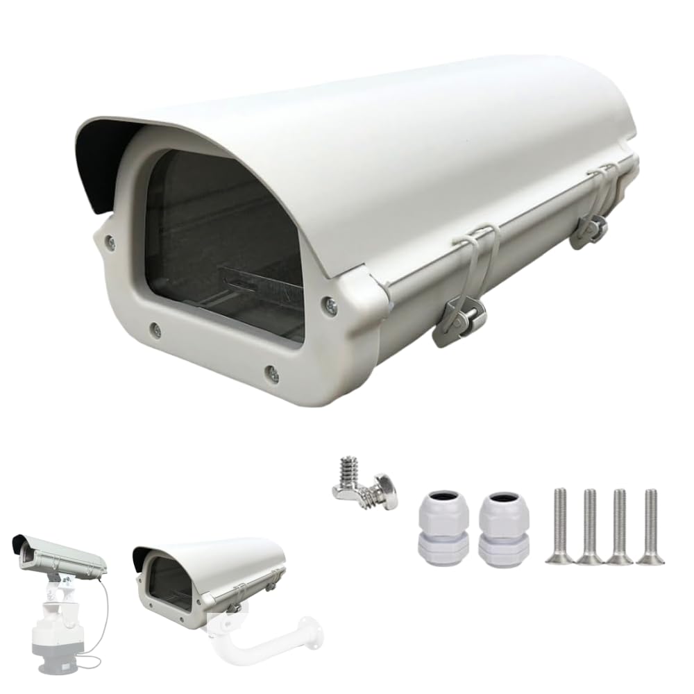 CTXSumTec CCTV Security Housing Aluminum Indoor Outdoor Camera Box Heavy Duty Weatherproof Junction Box Shell for Surveillance CCTV Surveillance Cameras System