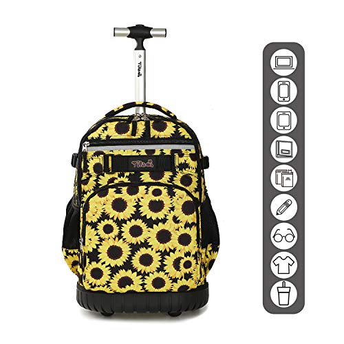 Tilami Rolling Backpack 18 inch Wheeled Laptop Backpack School College