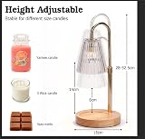 Funistree Candle Warmer Lamp with Timer & Dimmer, 2 Bulbs, Height Adjustable view 3