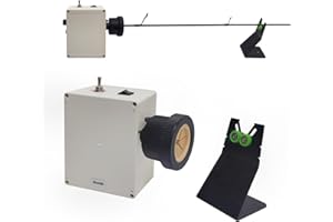 Aventik Fishing Rod Dryer for Rod Building & Epoxy Drying Wrapping and Winding Machine Rod Building Tool Fishing Rod Repair Kit