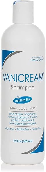 Vanicream Free & Clear Shampoo Sensitive Skin 12 oz Fragrance Free Removes view 1