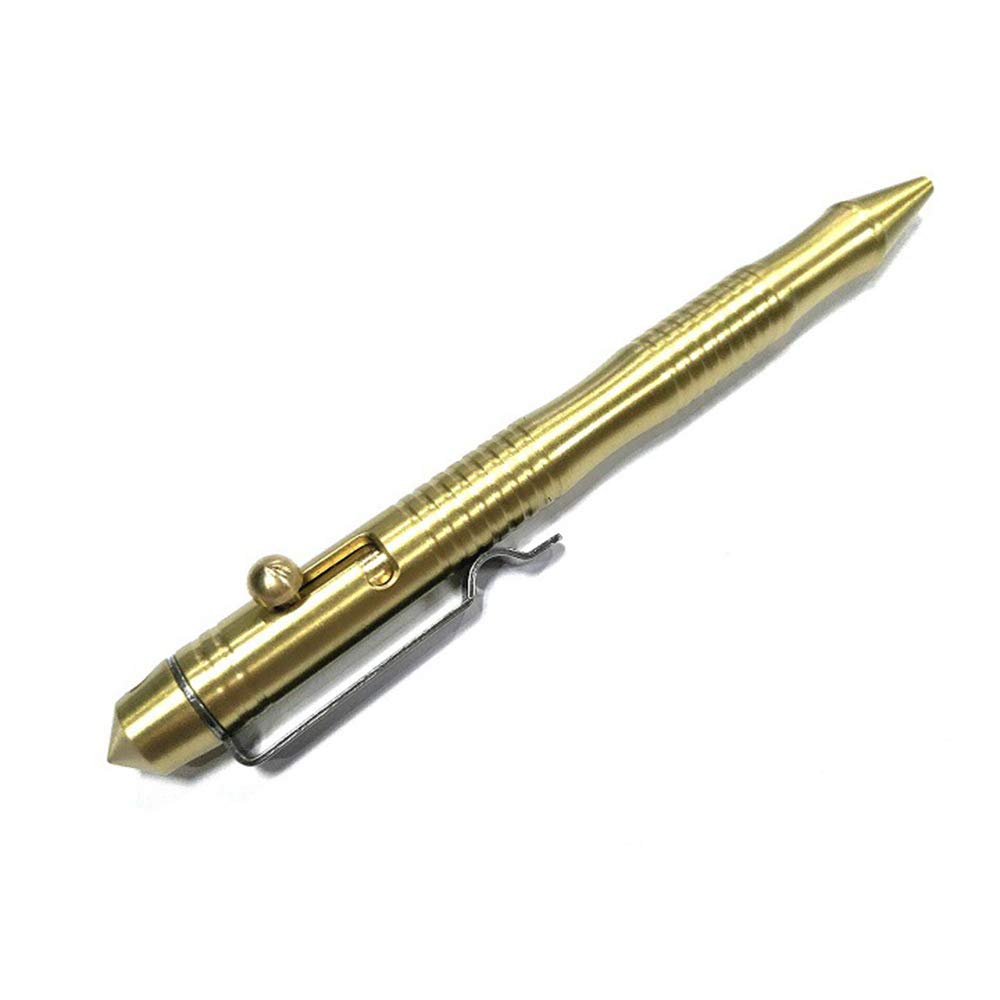 TopHomer Ballpoint Pen, Bolt Action Brass Signature Pen 0.5mm Pocket Writting Tool Stationery for Business Office