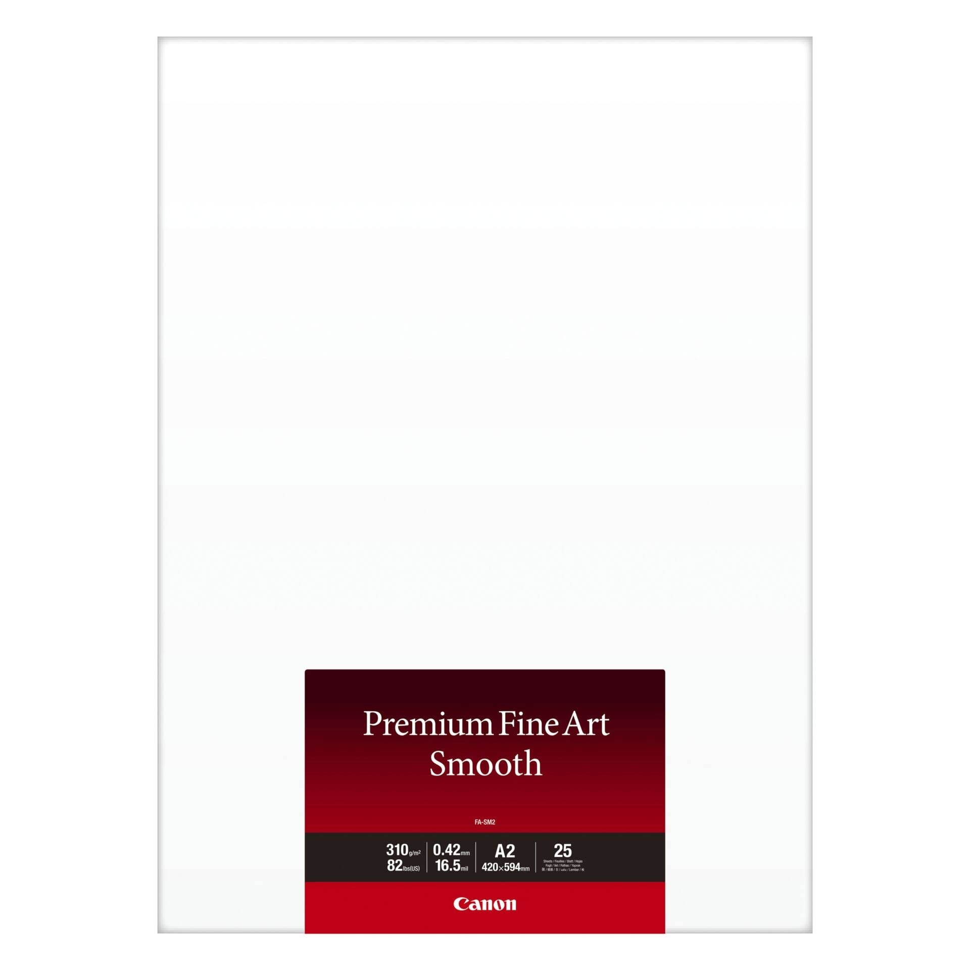 Canon FA-SM2 Papier Photo Premium FineArt Smooth Fortmat A2 25 feuilles