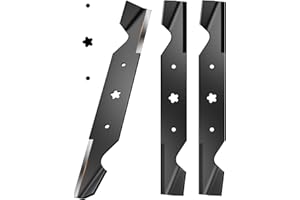 Chway Z254F 54 inch Lawn Mower Blades with 5 Point Star Shape, Mulching Blades Compatible with Husqvarna Z254 MZ54 RZ5424 54"
