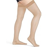 Vive Thigh High Compression Stockings for Women & Men - 20-30 mmHg Graduated Support Hose - Opaque Closed Toe Compression Tights - Stockings for Varicose Veins, Swelling, Edema, & Improved Circulation