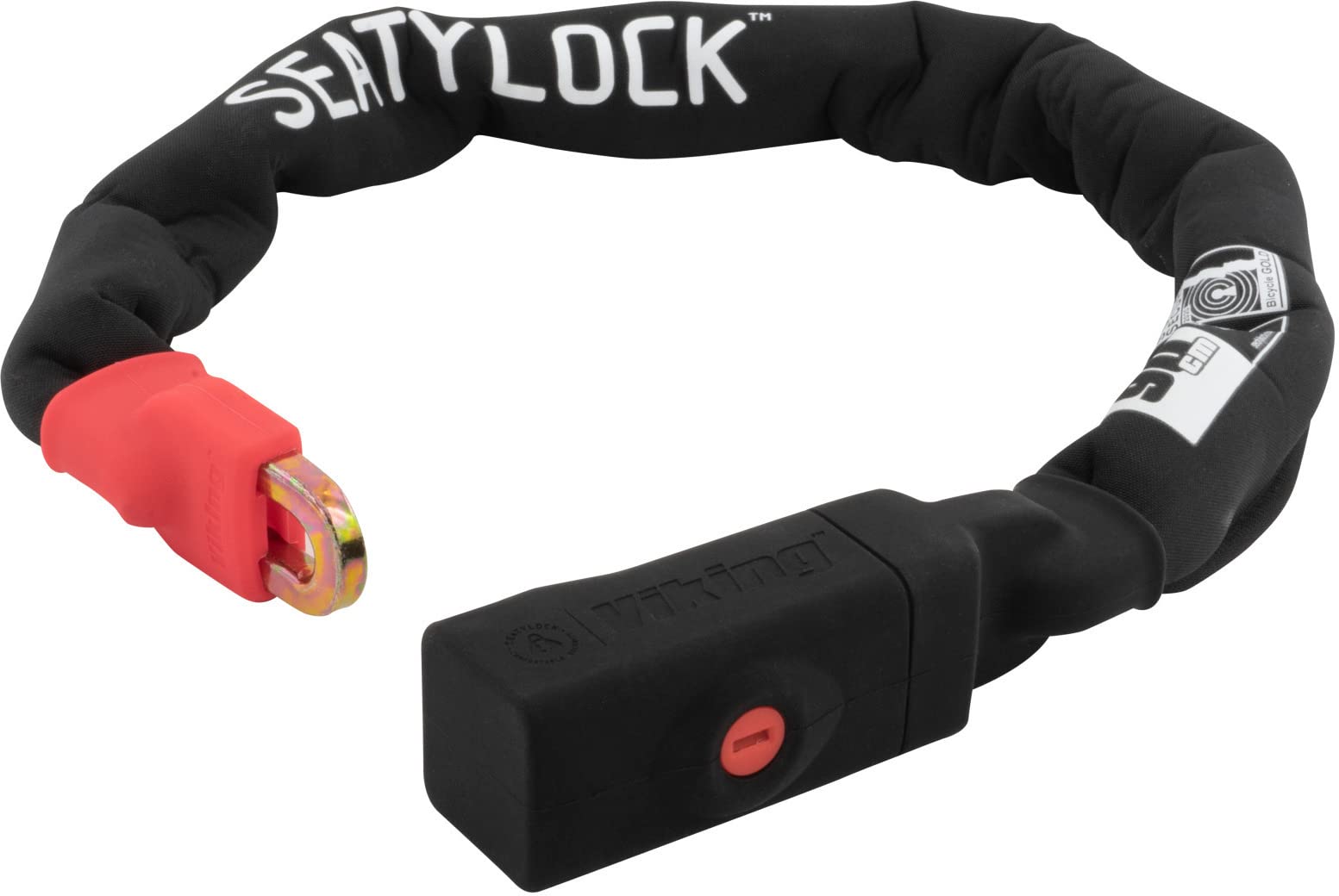Voxom Unisex – Adult Viking Chain Lock, Black, 90 cm