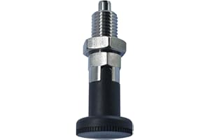 ESQUIRLA Self Locking Knob Plunger Spring Knob Plunger Positioning Pins Lock Pin Bolt Fine Thread Screw Indexing Plungers Self Locking Indexing Pin, M12