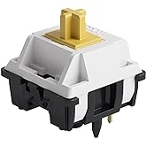 Akko V3 Penguin Tactile Silent Keyboard Switch for Mechanical Gaming Keyboard, 5-Pin 50gf Quiet Pre-Lubed Switches with Standard MX Structure (45pcs)