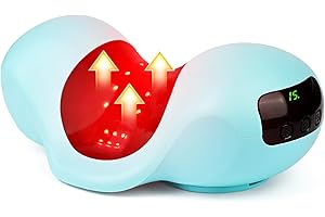 USUIELIGHT Red Light Therapy Neck Traction Pillow, Neck Stretcher for Neck Pain Relief, Cervical Traction Device for Tension Headache and Neck Hump Corrector
