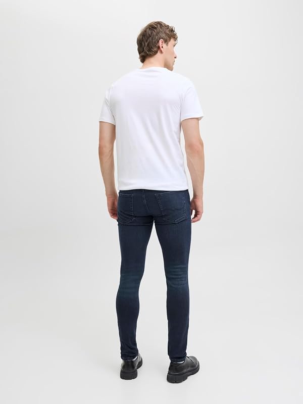 Jjiliam Jjoriginal Agi 004 Noos Homme Jean skinny, Bleu Fonce, 29W / 32L