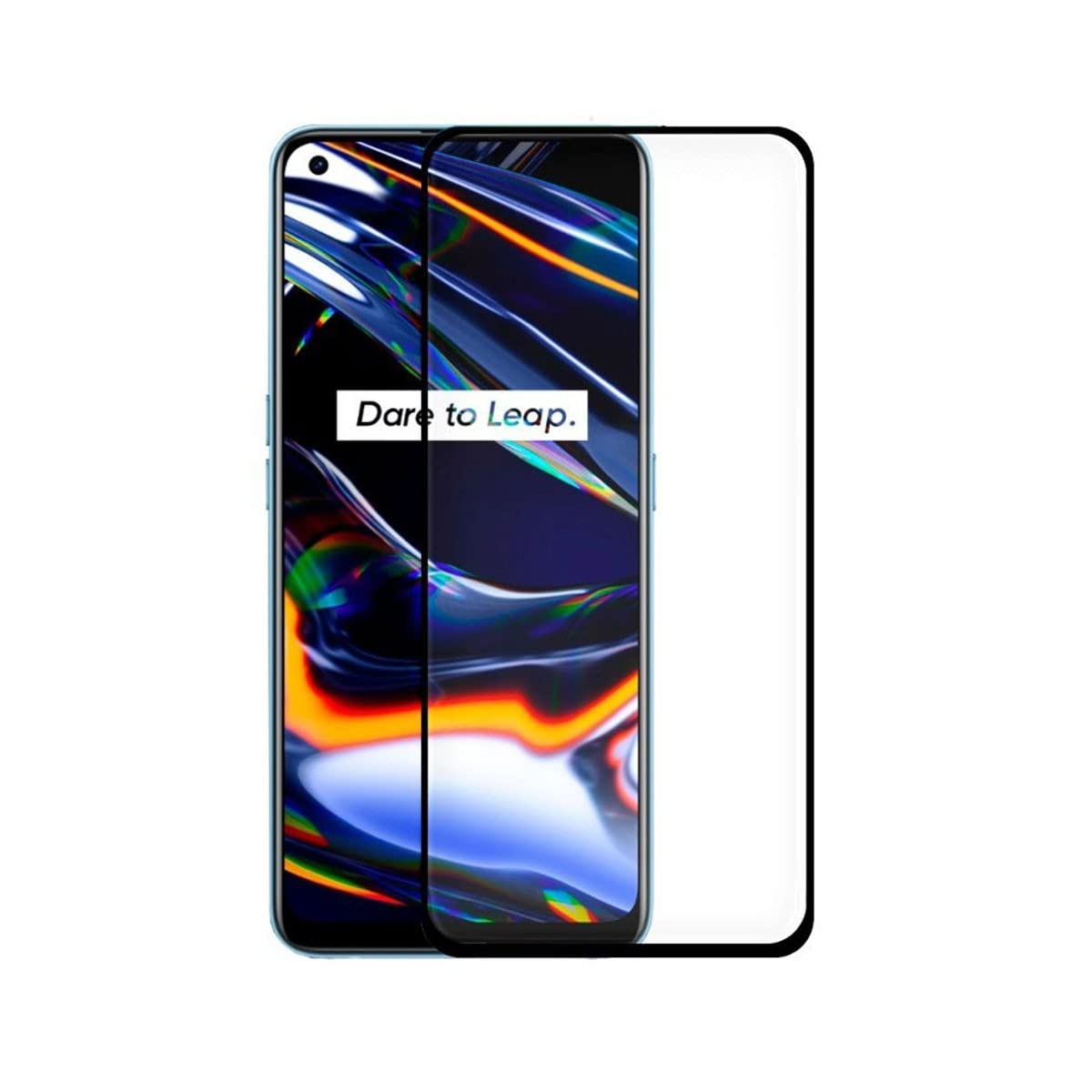 Cool Tempered Glass Screen Protector for Realme 7 Pro (FULL 3D Black)