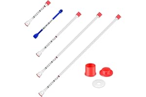 Spray freely 5-Piece Set of Extension Poles,Airless Spray Gun Tip Extensions,Airless Paint Sprayer Gun Tip Extension Pole,for Airless Paint Gun Wand (8in 12in 20in 30in 40in)