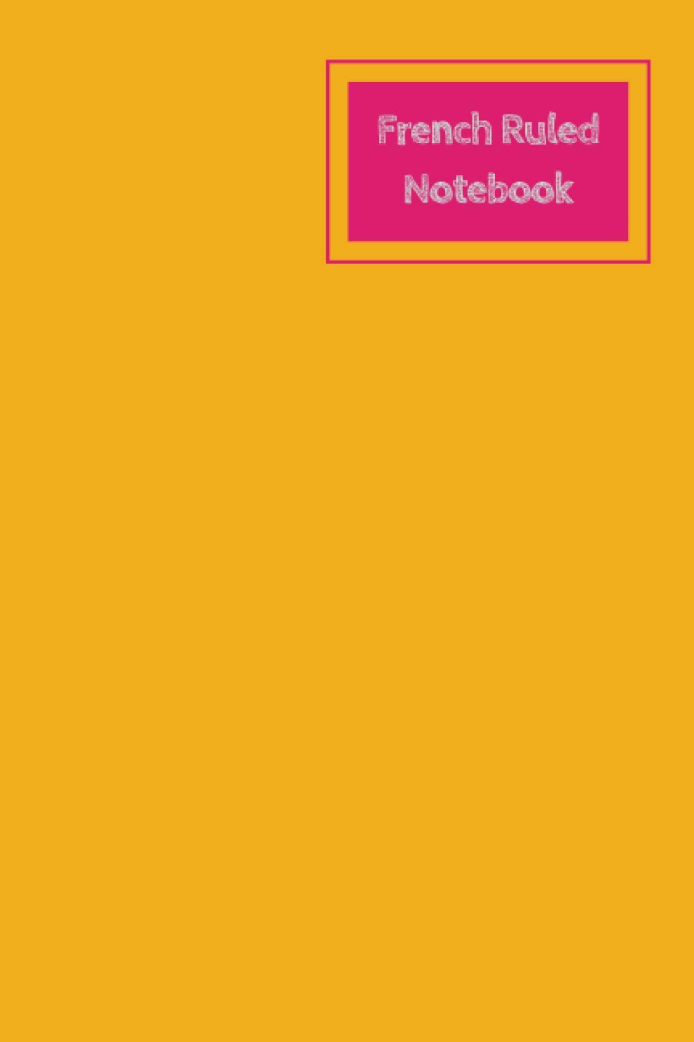 French Lined Notebook / Seyè Ruled paper : 106 pages 6 X 9 inches Seyè Ruled sheet: Ideal for French cursive as well as practice calligraphy