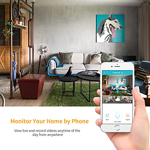 WiFi Camera, UNIOJO 1080P Security Camera, with Motion Detection, Two