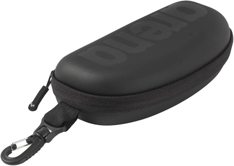 Swim Goggle Case, Étui pour Lunettes de Natation, Étui Rigide, Couleur Noire