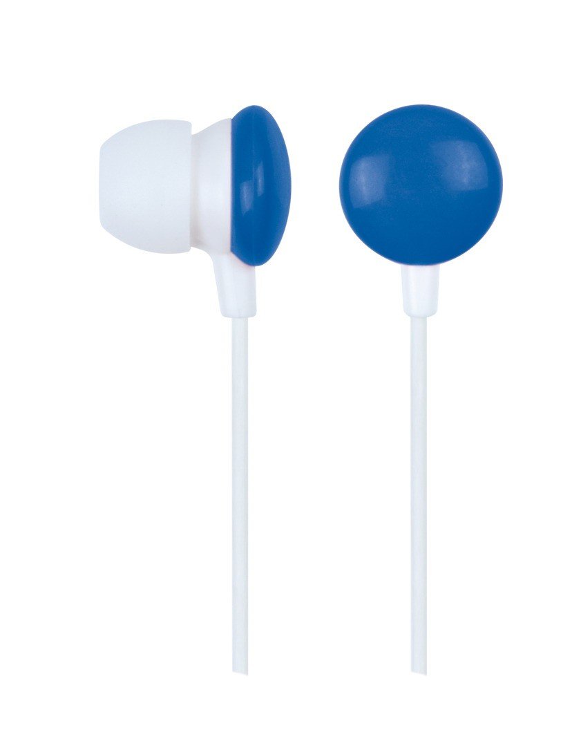 Gembird mhp-ep-001-b Wired In-ear Headphones – Headphones (In-Ear Earphone, Earbud, White, Blue, 50 – 18000 Hz; 0.9 m, Blue, White)