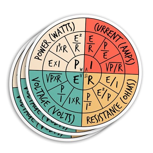 Ohms Law Sticker Funny Ohms Law Pie Chart Electrical Electronics ...