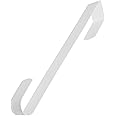 AnapoliZ Wreath Door Hanger 15” Inch | White Wreath Hook | Over Door Hook Hanger | Front Door Hanger for Holiday Decorations | Premium Sturdy Metal Hanger for Wreaths, Coats, Towels, Door Displays
