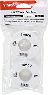 TIMCO PTFE Thread Seal Tape 12m x 12mm 2 Rolls Plumbing Tape view 2