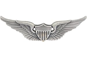 MEDALS OF AMERICA EST. 1976 Army Basic Aviator Badge Silver Oxide Full Size