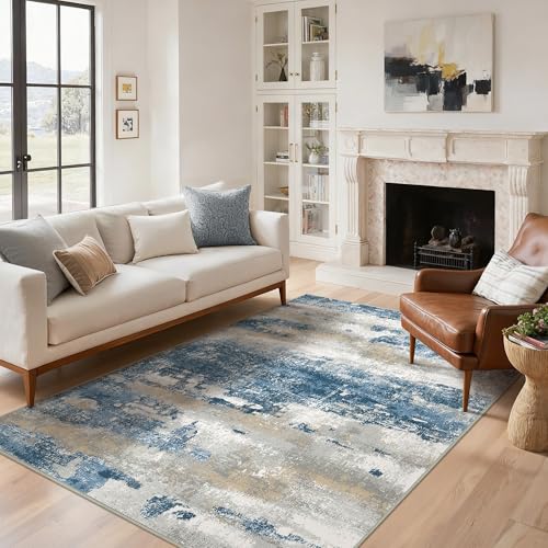 BEIMO Moderner Waschbarer Teppich Wohnzimmer 120x170 cm