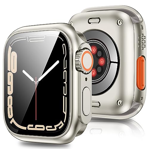 Layeri Schutzhülle für Apple Watch Series 10, 46 mm, 42 mm, kratzfest, hart, PC-Material, vollständige Abdeckung für Apple Watch 10 9 8 7 6 5 4 (Sternenlicht, Serie 10 42 mm)