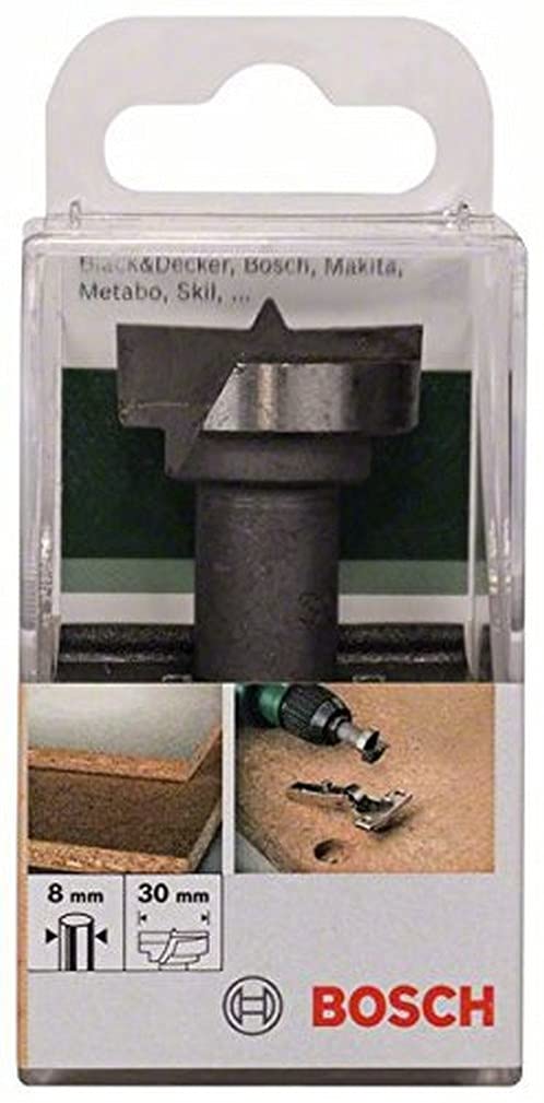 Bosch 2609255295 56mm Tungsten Carbide Cantilever Hinge Cutter Bit with Tungsten Carbide Blade/Diameter 30mm