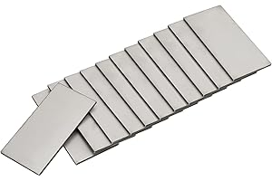 Luckyweld Welding Practice Kit - 201 Stainless Steel, Welding plate 2 by 4 Inch 12Pcs Welding Coupons,Suitable for MIG, TIG, Stick, Arc,MMA, Welding Kit for Novices(12Pcs/Pack)