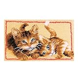 Latch Hook Rug Kits with Pre-Printed Cat Patterns