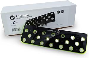 PNW Custom Premium Medium Magnetic Frag Rack Green w/Frag Lock | Acrylic 20 Hole Plugs Reef Coral Frag Holder for Aquarium (3/4" Glass Magnet)