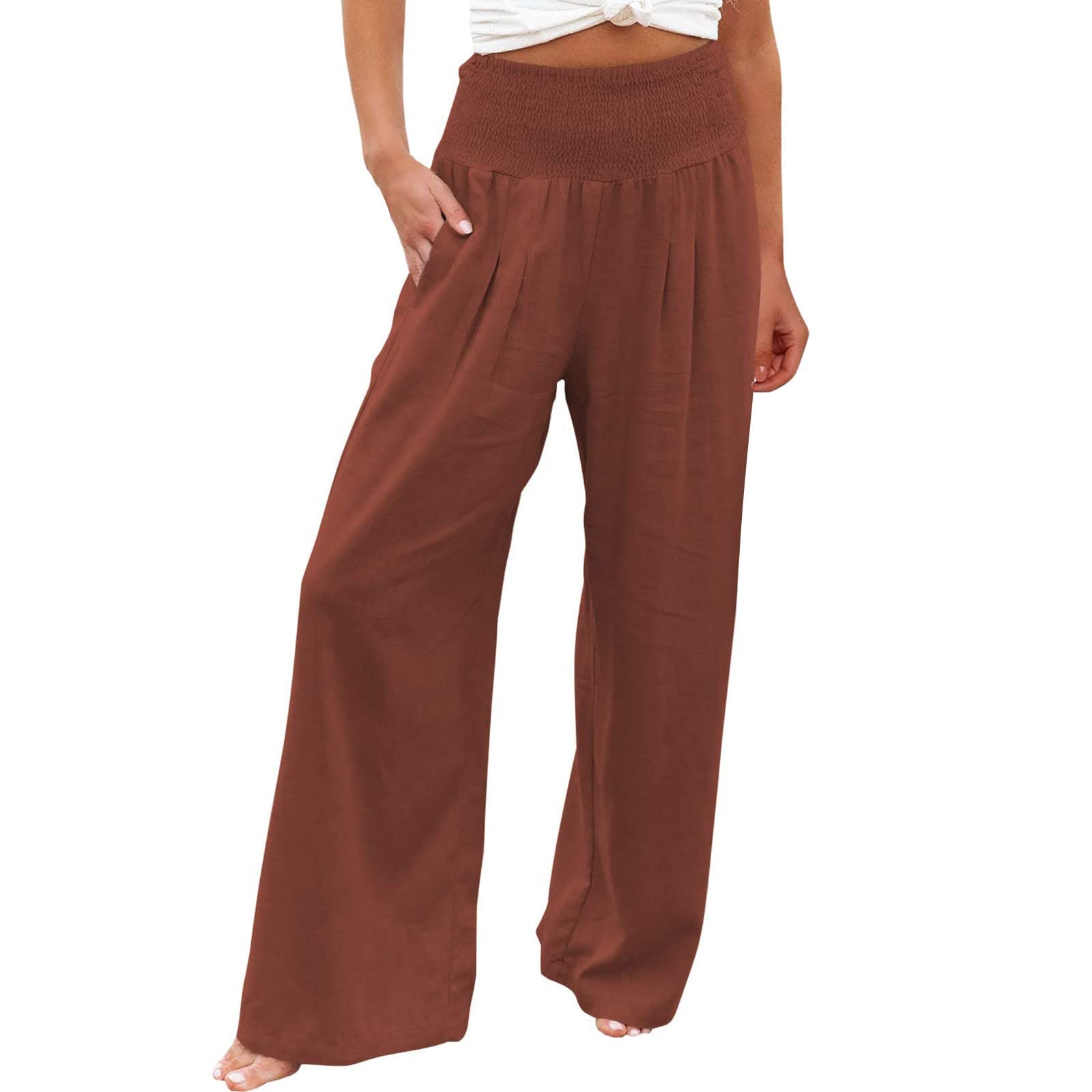 JIOEEH Hiking Pants Women Leg Palazzo Pants for