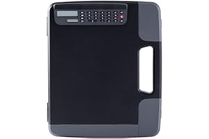 Clipboard with File Case and Calculator Portable Document Organiser Water File Storage Case for School Calculator with Paper 