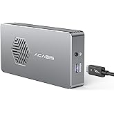 ACASIS 40Gbps M.2 NVMe SSD Enclosure with Cooling Fan, Tool-Free Installation, TBU401PRO NVMe Enclosure Compatible with USB4/