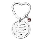 Nan Nana Grandma Keychain Gifts from Grandkids