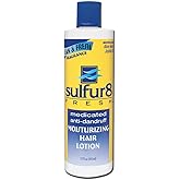 SULFUR8 Fresh Medicated Anti-Dandruff Moisturizing Hair Lotion 12 oz &ndash; Hydrating Scalp Relief for Dry &amp; Itchy Scalp, Non-Greasy with Aloe Vera &amp; Jojoba Oil, Clean Fresh Fragrance, All Hair Types