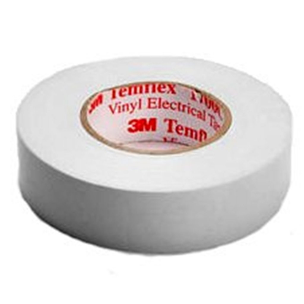 3 M TWEI1925 Temflex 1500 Vinyl Electrical Insulation Tape 19 mm x 25 m, 0.15 mm, white