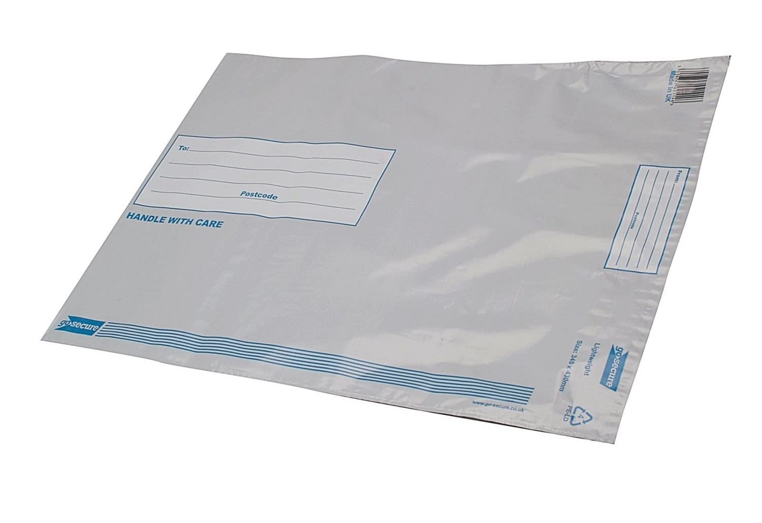 GoSecure Lightweight 460x430mm Opaque Polythene Envelope (Pack of 100) PB11128