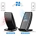 Fast Wireless Charger iPhone X Qi Fast Wireless Charging Pad Stand with Cooling Fan for Samsung Galaxy Note 8 S8 Plus S7 S7 Edge Note 5 S6 Plus and Standard charger for Apple iPhone X 8 8 Plus (black)