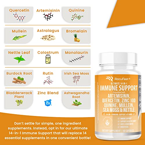 Quercetin 1000mg Artemisinin 2500mg Zinc 100mg Quinine 1000mg Mullein