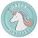 Happy Birthday Unicorn Theme Party Pack for 20 - Plates, Napkins, Straws, and Tablecover