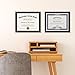 Americanflat 8.5x11 Diploma Frame with Shatter-Resistant Glass - Set of 2 - Document Frames with Engineered Wood - Legacy Collection - Certificate Frame for Tabletop and Wall Display - Black