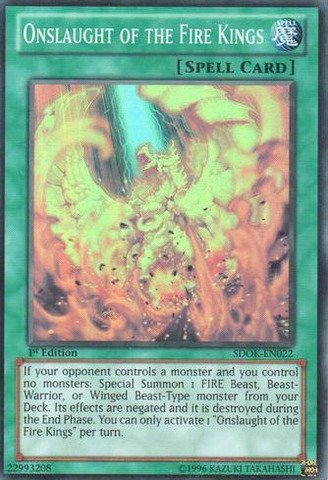Yu-Gi-Oh! - Onslaught of the Fire Kings (SDOK-EN022) - Structure Deck: Onslaught of the Fire Kings - 1st Edition - Super Rare