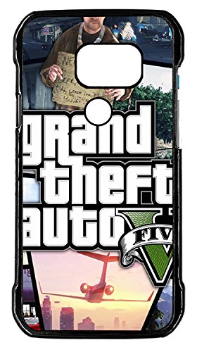 Generic Galaxy S7 Active Case,Grand Theft Auto V 1 Hybrid Slim Fit Rugged Heavy Duty Black Hard Plastic Protective Shell Case Cover for Samsung Galaxy S7 Active G891A